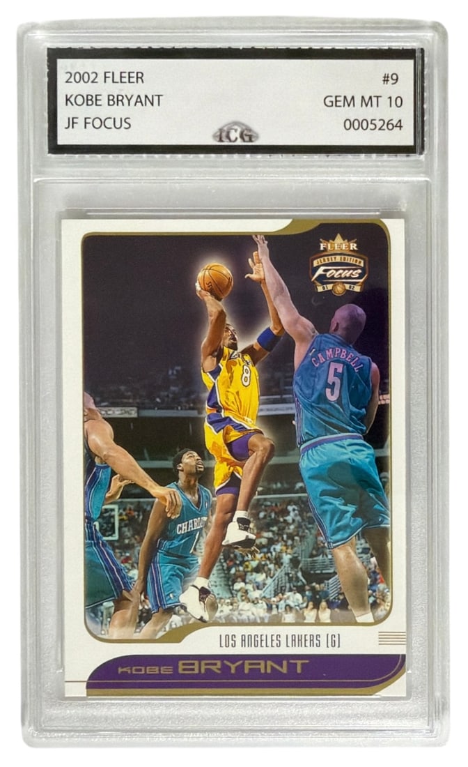 2002 Fleer JF Focus Kobe Bryant | No. 9 | Graded 10 (1 of 2)