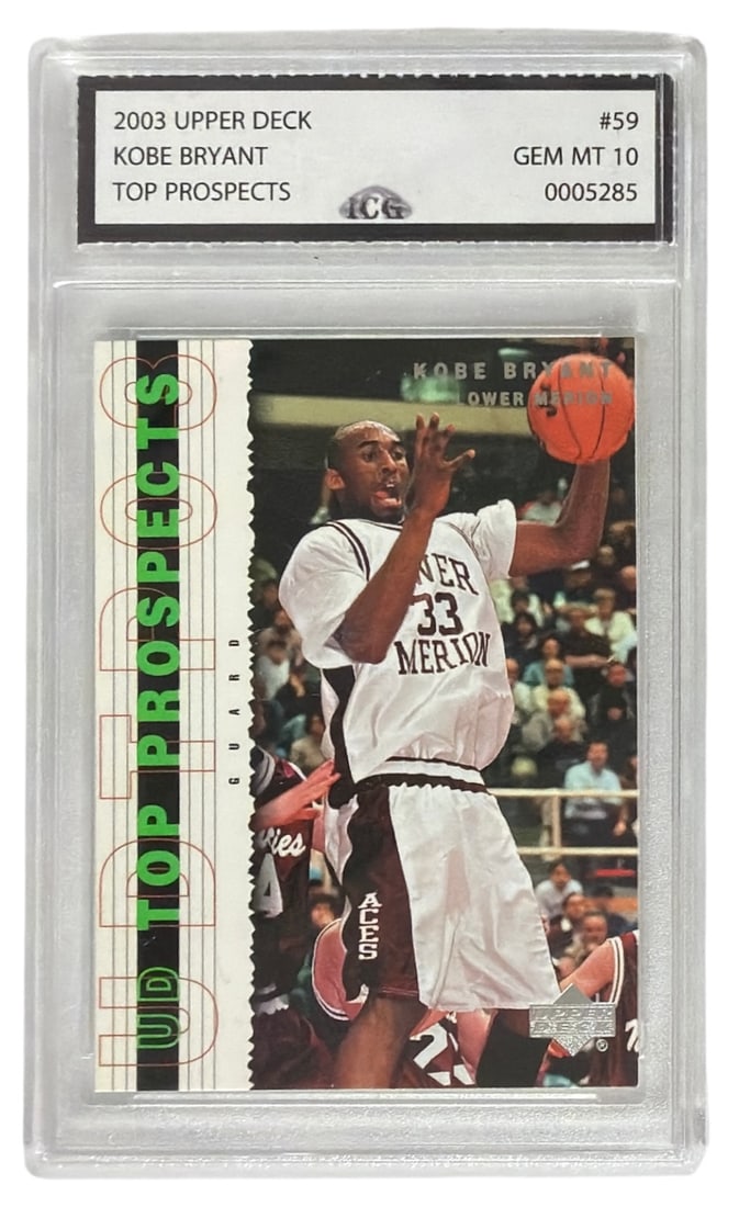 2003 Upper Deck Top Prospects Kobe Bryant | No. 59 | Graded 10 (1 of 2)
