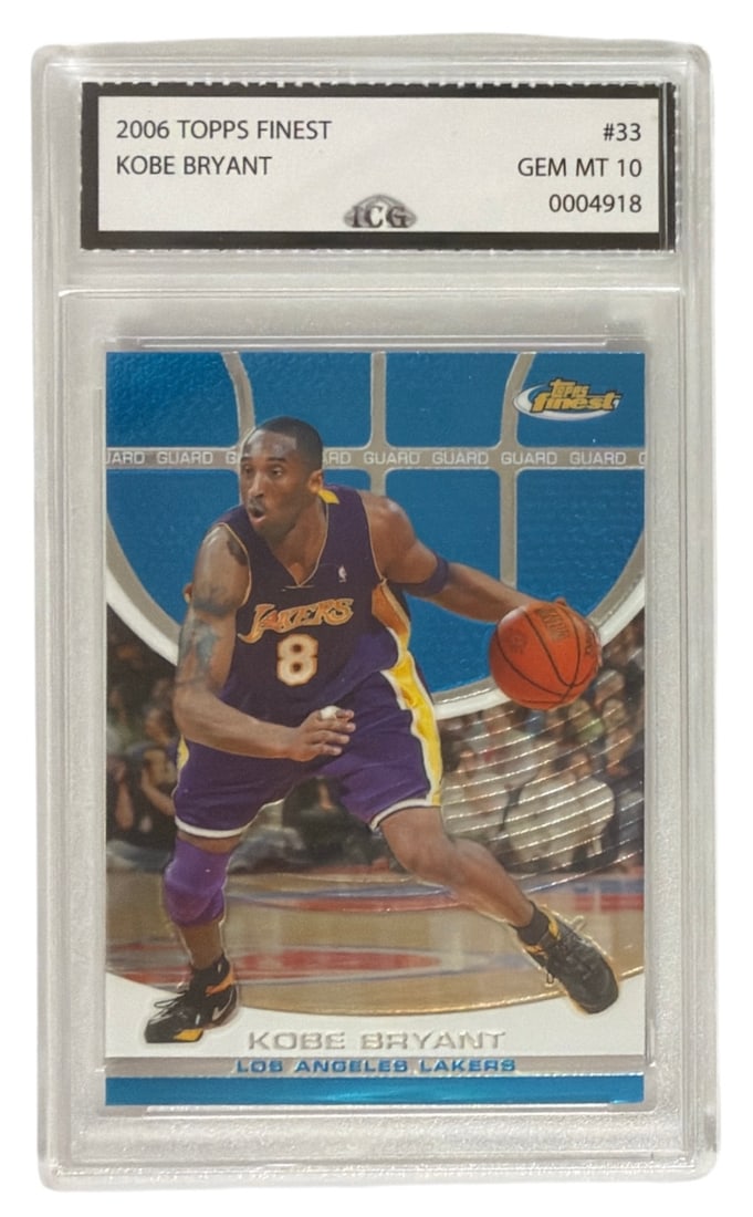 2006 Topps Finest Kobe Bryant | No. 33 | Graded 10 (1 of 2)