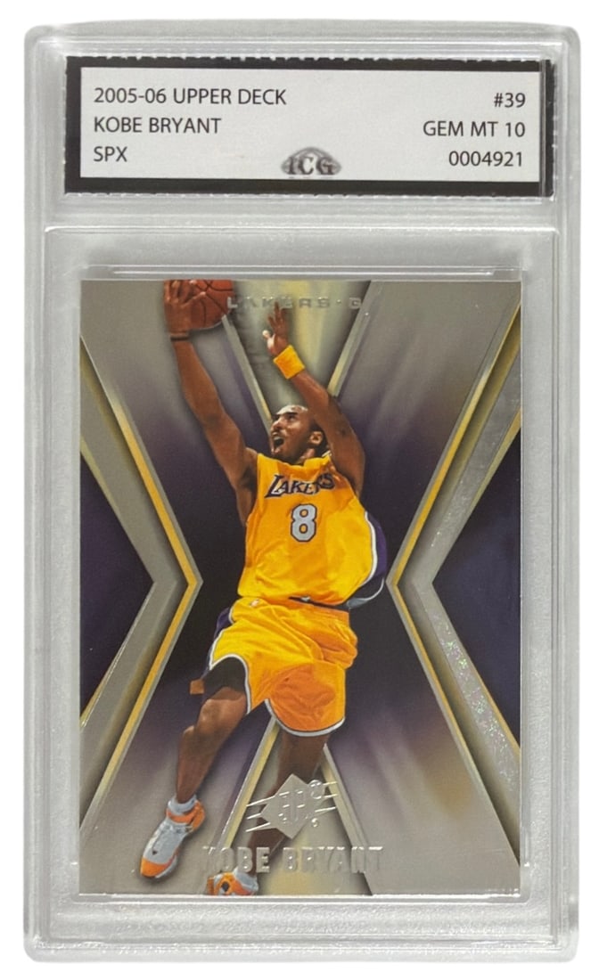 2005 to 06 Upper Deck Kobe Bryant SPX | No. 39 | Graded 10 (1 of 2)