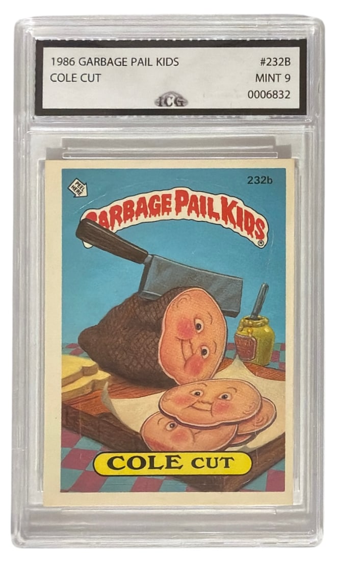 1985 Garbage Pail Kids Cole Cut | No. 232B | Graded 9: 1985 Garbage Pail Kids Cole Cut | No. 232B | Graded 9