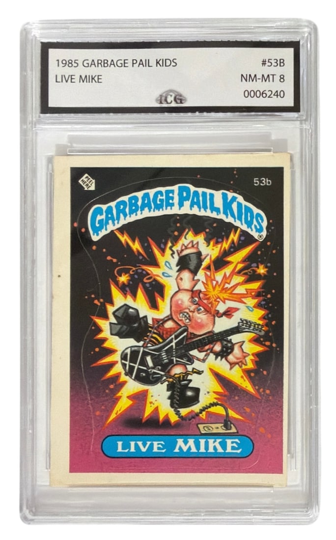 1985 Garbage Pail Kids Live Mike | No. 53B | Graded 8 (1 of 2)
