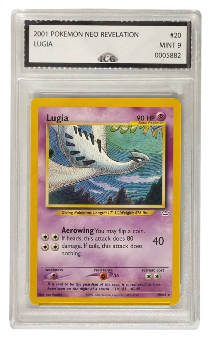 2001 Pokemon Neo Revelation Lugia | No. 20 | Graded 9 (1 of 2)