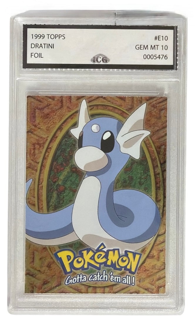 199 Topps Pokemon Foil Dratini | No. E10 | Graded 10: 199 Topps Pokemon Foil Dratini | No. E10 | Graded 10