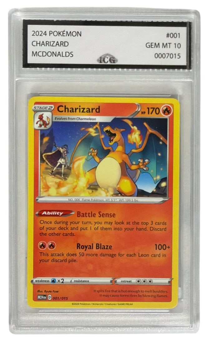 2024 Pokemon McDonalds Charizard | No. 001 | Graded 10 (1 of 2)