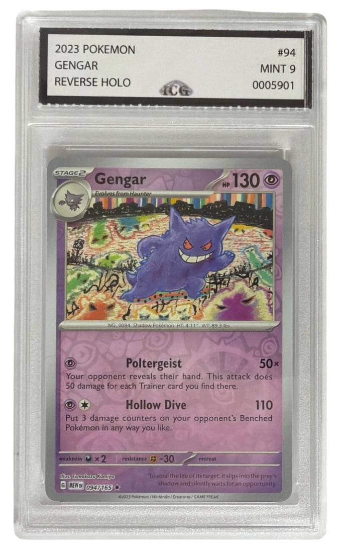 2023 Pokemon Gengar Reverse HOLO | No. 94 | Graded 9 (1 of 2)