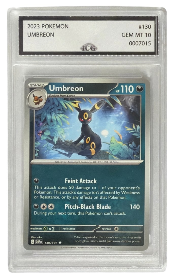 2023 Pokemon Umbreon | No. 130 | Graded 10 (1 of 2)
