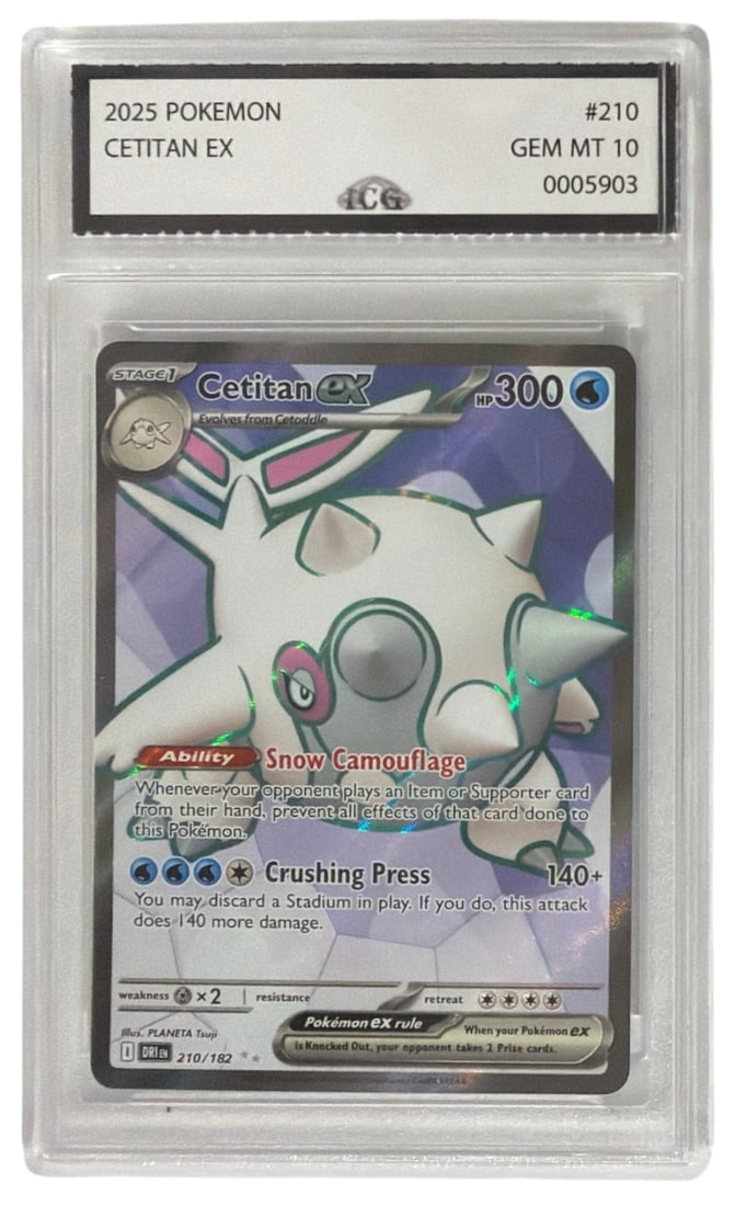 2025 Pokemon Cetitan EX | No. 210 | Graded 10: 2025 Pokemon Cetitan EX | No. 210 | Graded 10