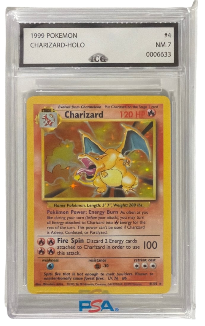 1999 Pokemon Charizard HOLO | No. 4 | Graded 7 (1 of 2)
