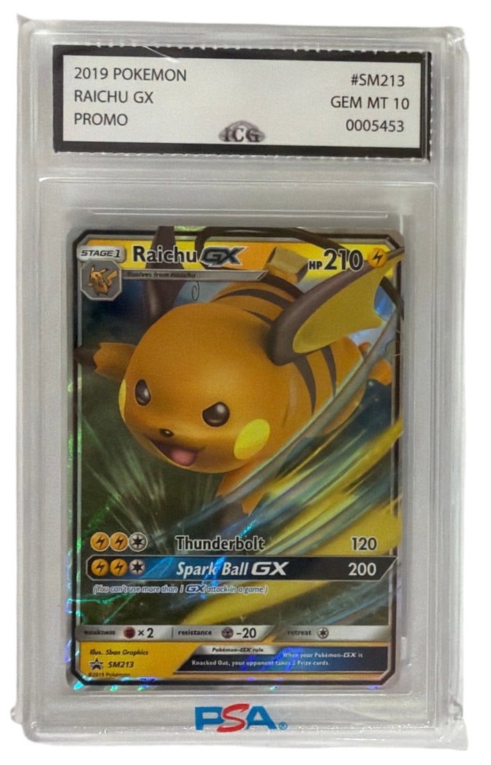 2019 Pokemon PROMO Raichu GX | No. SM213 | Graded 10: 2019 Pokemon PROMO Raichu GX | No. SM213 | Graded 10