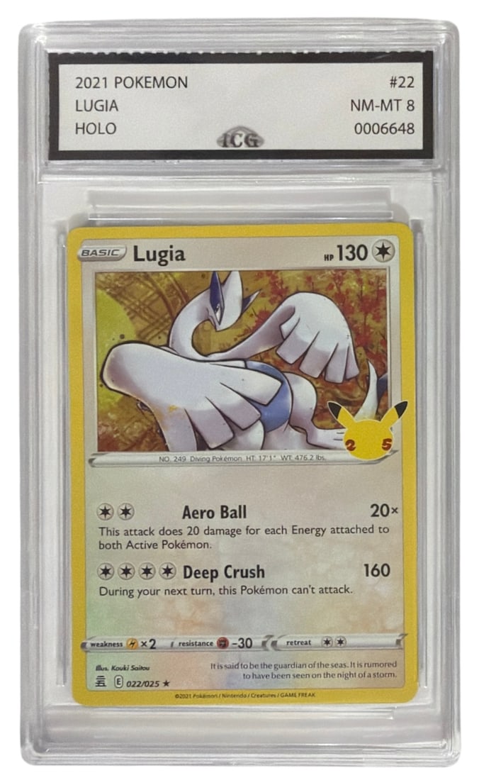 2021 Pokemon Lugia HOLO | No. 22 | Graded 8: 2021 Pokemon Lugia HOLO | No. 22 | Graded 8