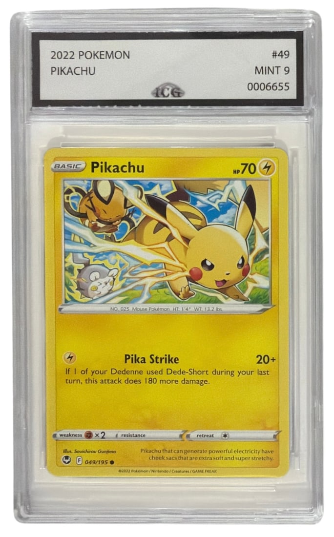 2022 Pokemon Pikachu | No. 49 | Graded 9 (1 of 2)