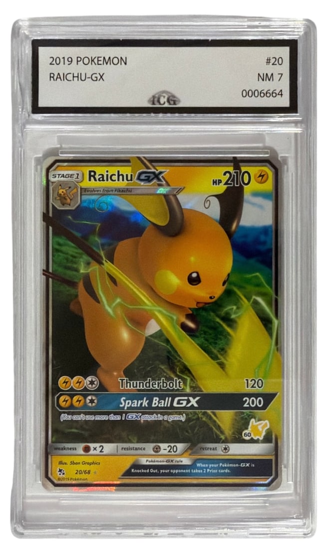 2019 Pokemon Raichu GX | No. 20 | Graded 7: 2019 Pokemon Raichu GX | No. 20 | Graded 7