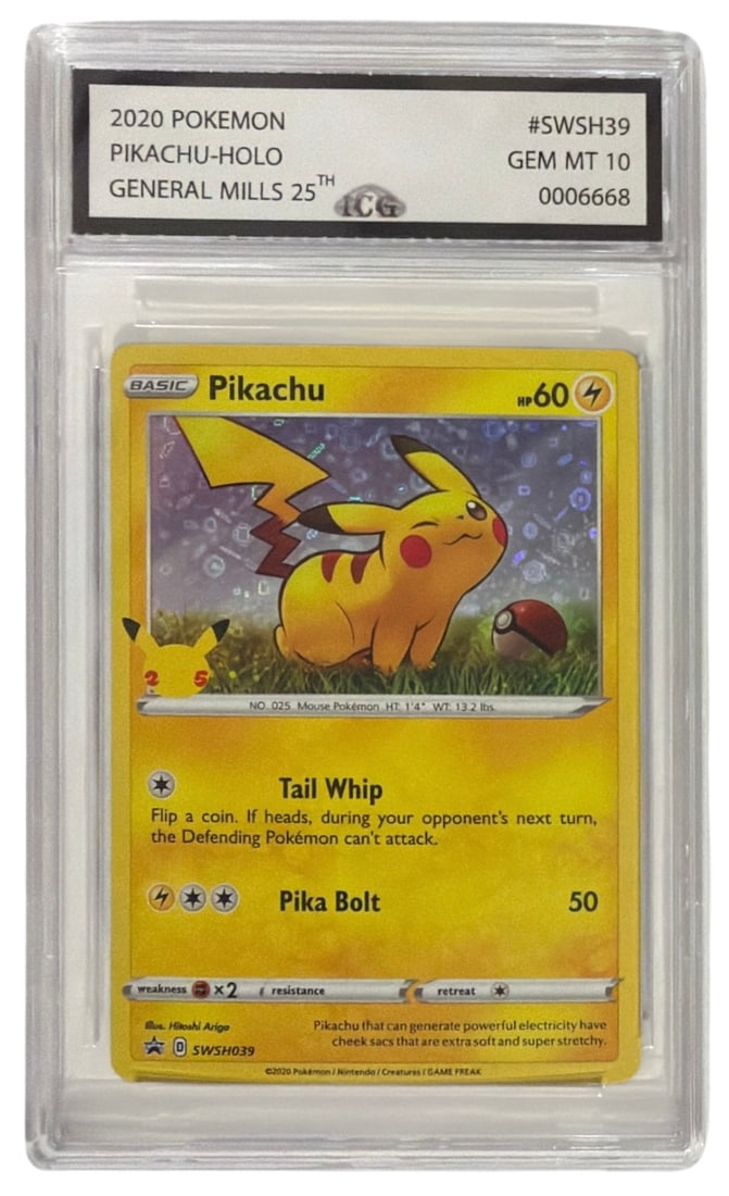 2020 Pokemon General Mills 25th Anniversary Pikachu | No. SWSH 39 | Graded 10 (1 of 2)