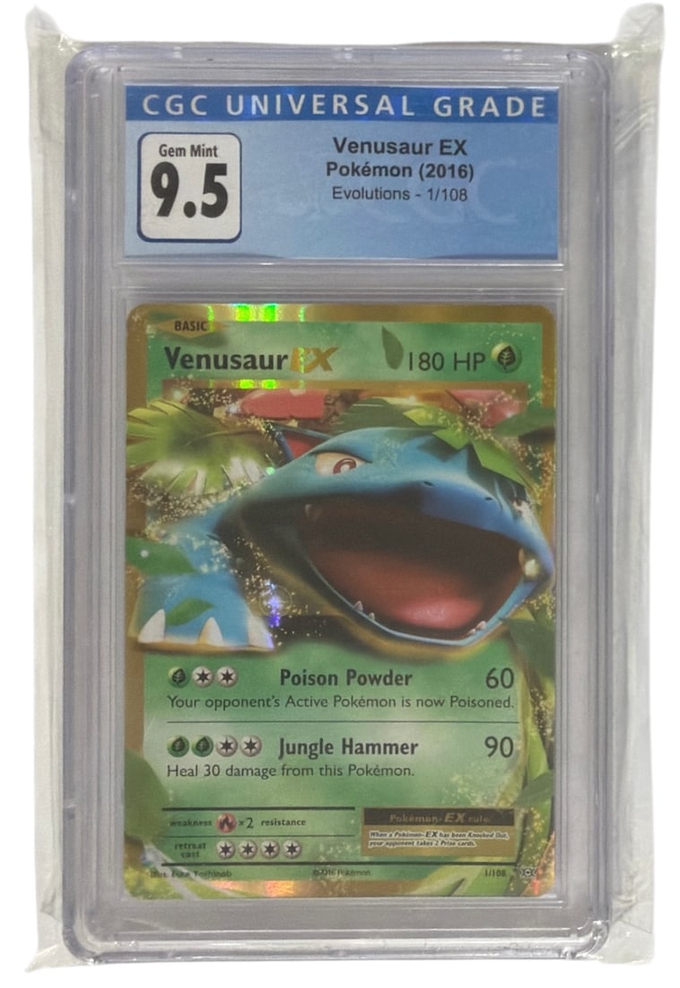 2016 Pokemon Evolutions Venusaur EX | No. 1 108 | Graded 9.5 (1 of 2)