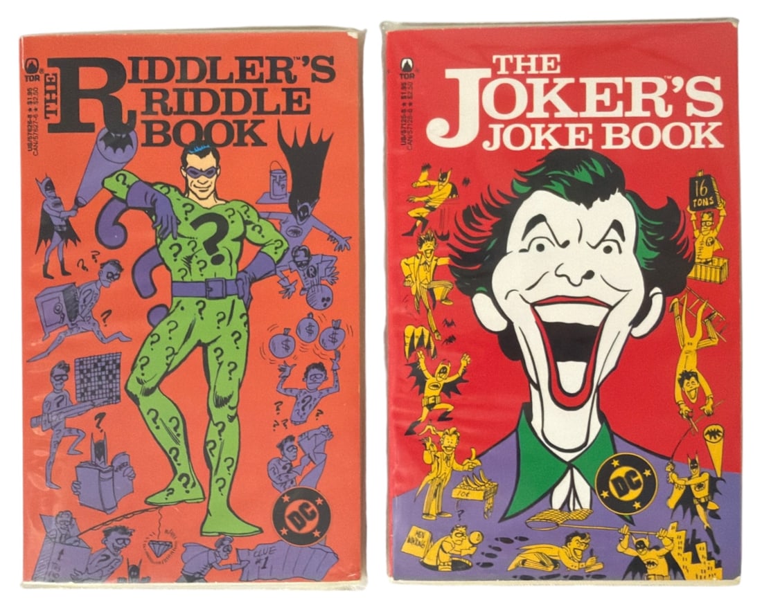 1988 Paperback Edition of The Joker's Joke Book and Riddlers Riddle Book Published by Tor Books (1 of 2)