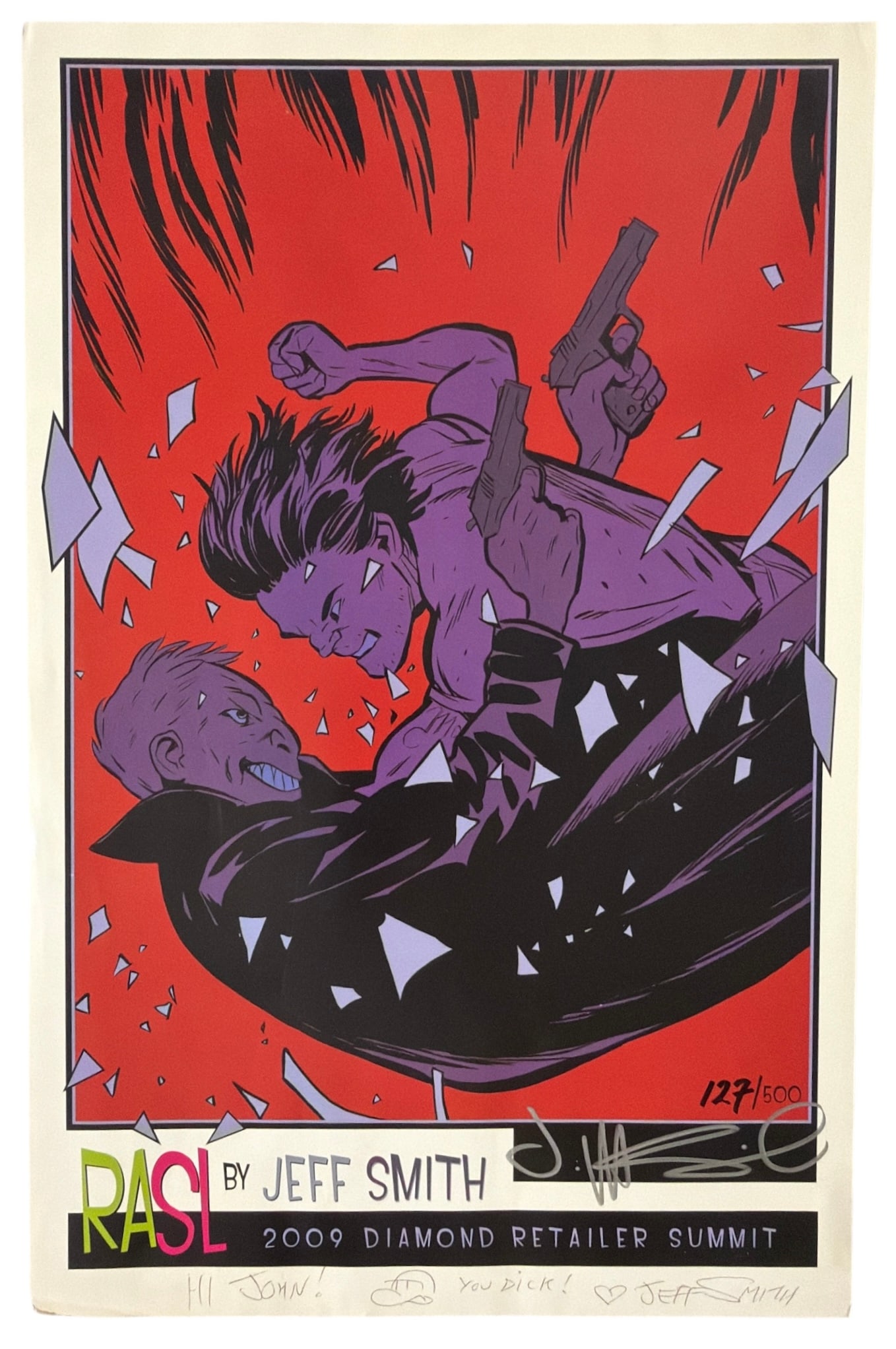 SIGNED RASL By Jeff Smith Poster | No. 127 | no coa (1 of 2)