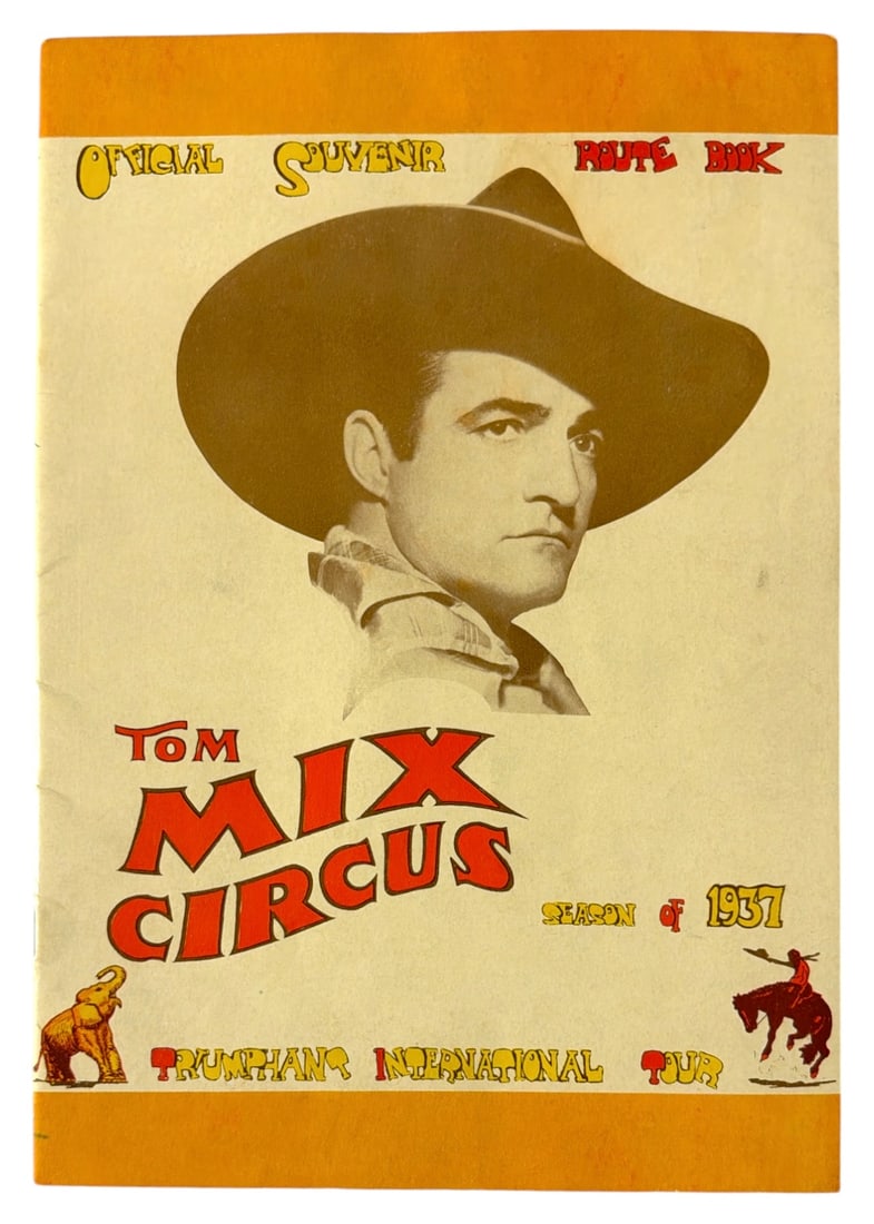 1937 Tom Mix Circus Souvenir Route Book (1 of 3)