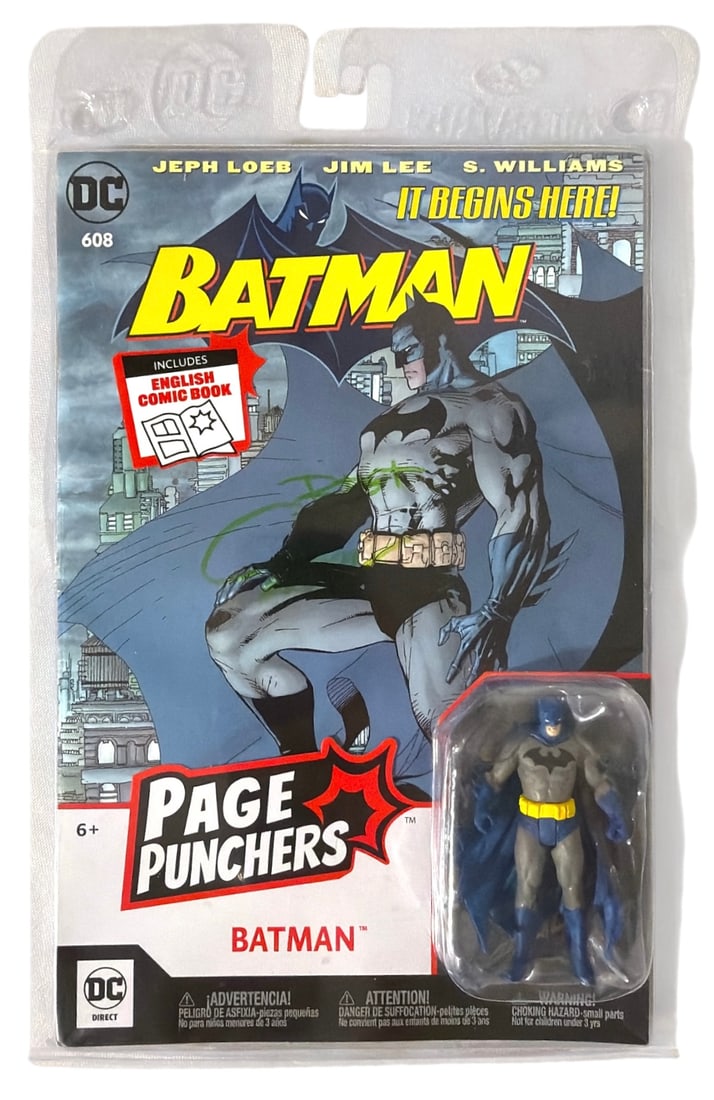 SINGED McFarlane Toys | DC Page Punchers 3 and Action Figure ft. Batman: AUTHENTICATION HAS NOT BEEN PERFORMED TO GUARANTEE VERIFICATION | All purchases are made at the buyers discretion