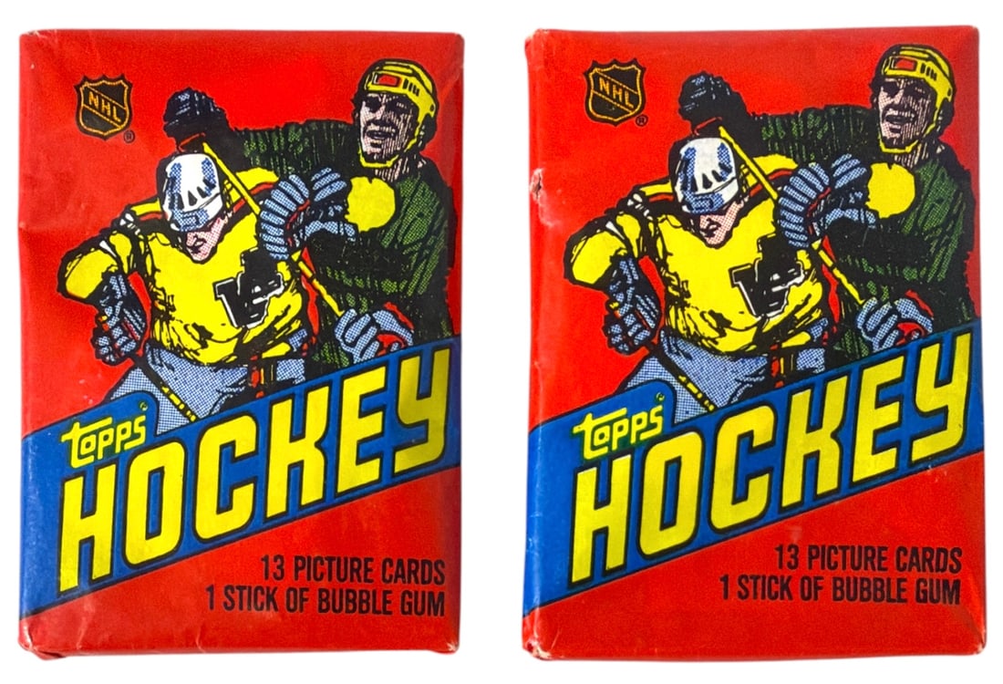 SEALED 1981 to 82 Topps Hockey Unopened Wax Packs: SEALED 1981 to 82 Topps Hockey Unopened Wax Packs