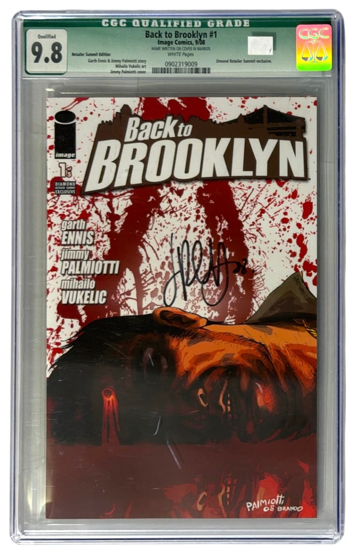 SIGNED Image Comic Back to Brooklyn | No. 1 | Graded 9.8: SIGNED Image Comic Back to Brooklyn | No. 1 | Graded 9.8