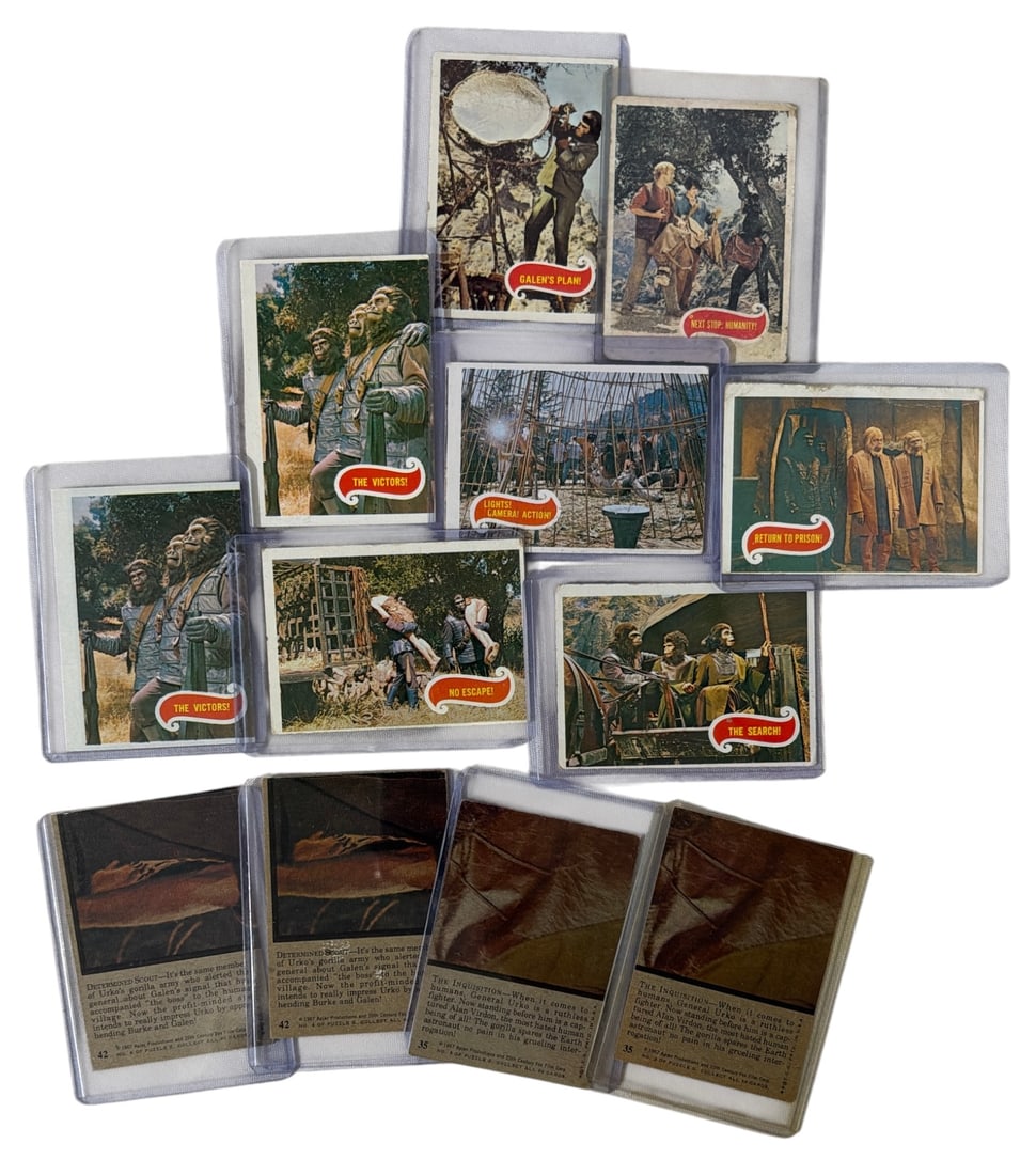 Vintage Planet of the Apes Trading Card Collection: AUTHENTICATION HAS NOT BEEN PERFORMED TO GUARANTEE VERIFICATION | All purchases are made at the buyers discretion