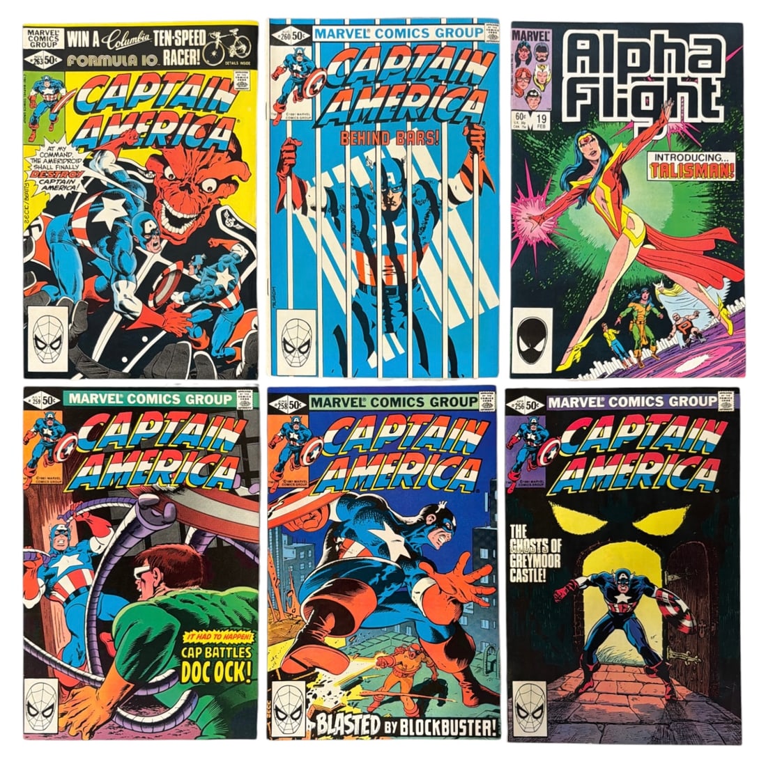 Vintage Marvels Captain America and Alpha Flight Series Comic Book Collection (1 of 2)