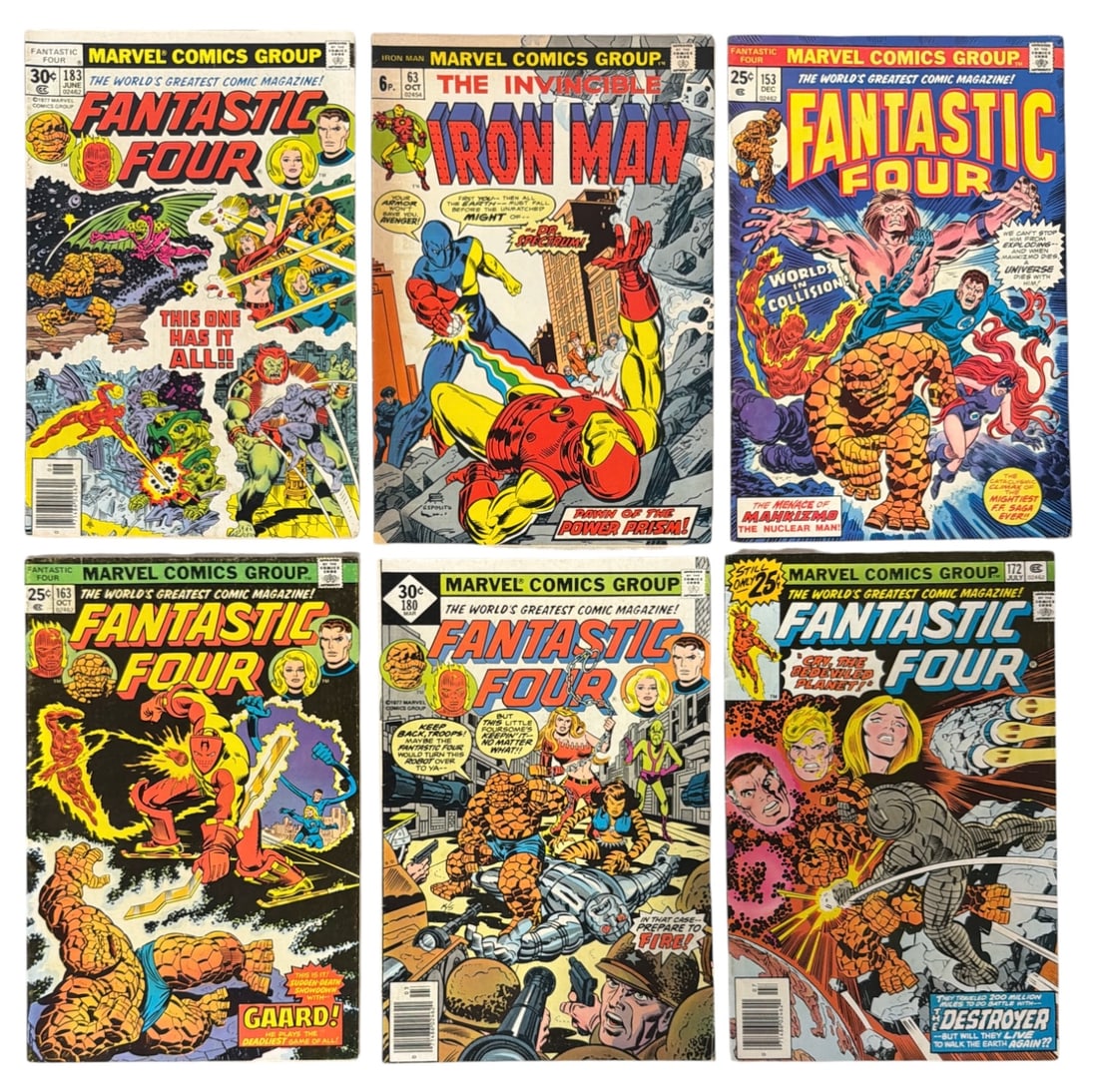 Vintage Marvels The Incredible iron Man and Fantastic Four Series Comic Book Collection (1 of 2)