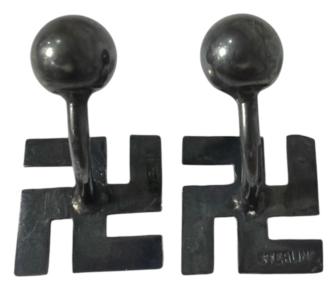 German WWII Silver Cufflink - 2