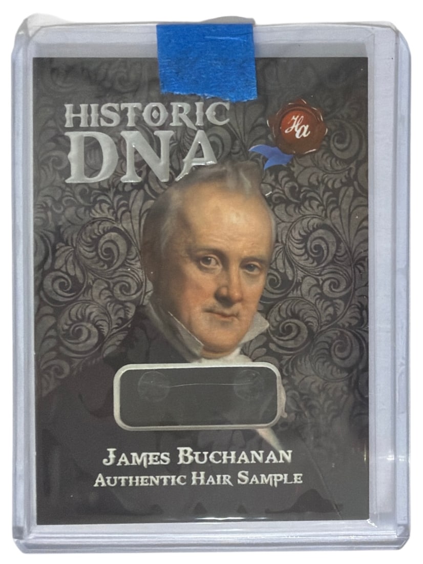 Historic DNA Trading Card | With an Authentic Hair Sample from James Buchanan: Historic DNA Trading Card | With an Authentic Hair Sample from James Buchanan