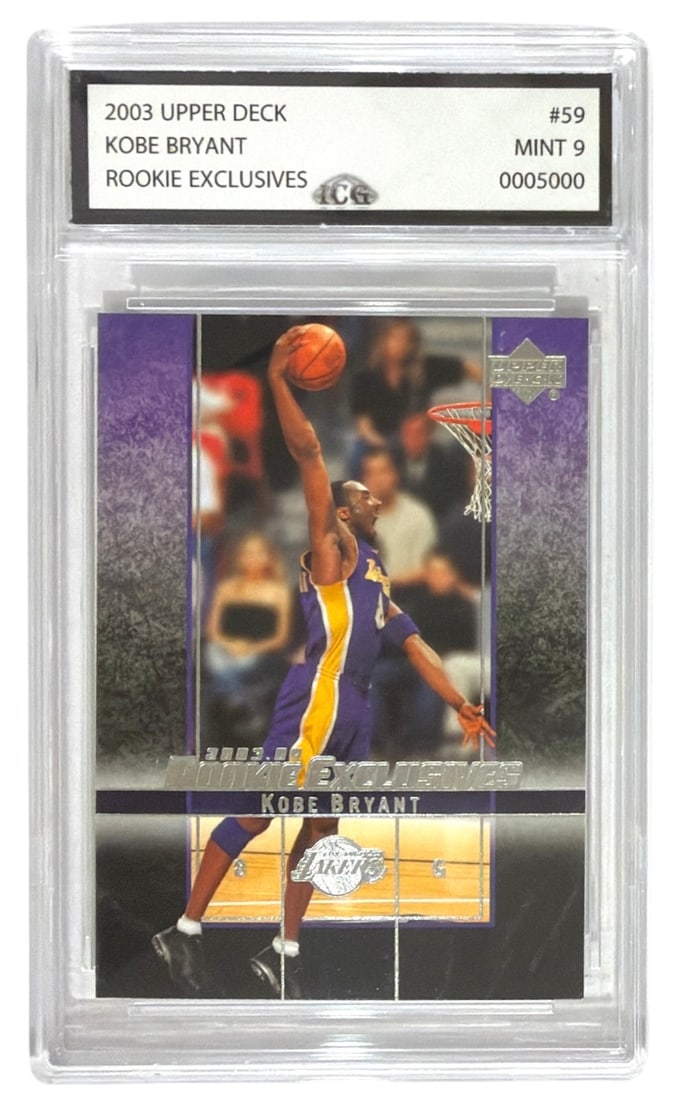 2003 Upper Deck Rookie Exclusives Kobe Bryant | No. 59 | Graded 9 (1 of 2)