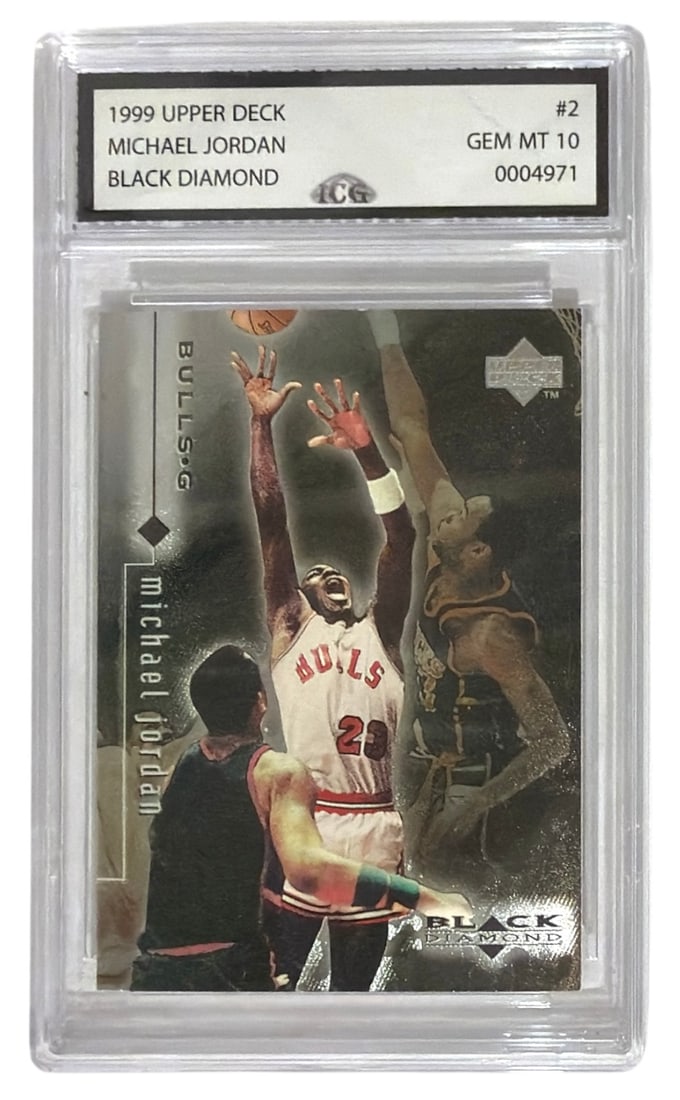 1999 Upper Deck Black Diamond Michael Jordan | No. 2 | Graded 10: 1999 Upper Deck Black Diamond Michael Jordan | No. 2 | Graded 10