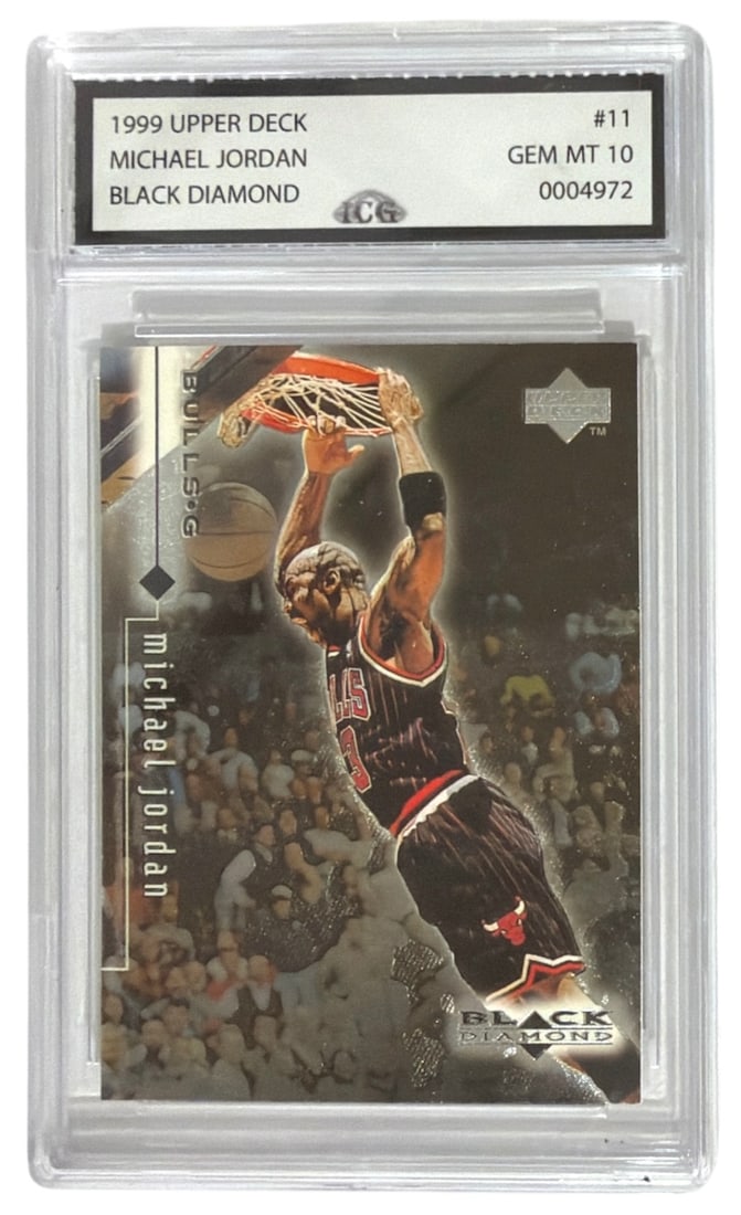 1999 Upper Deck Black Diamond Michael Jordan | No. 11 | Graded 10 (1 of 2)
