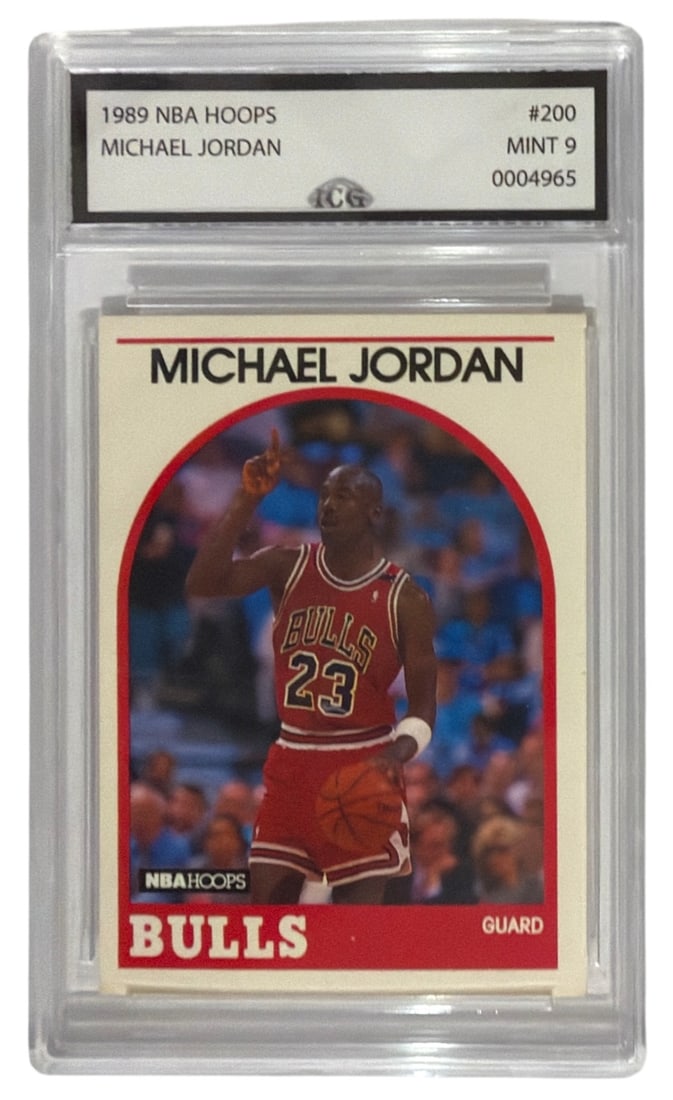 1989 NBA Hoops Michael Jordan | No. 100 | Graded 9 (1 of 2)