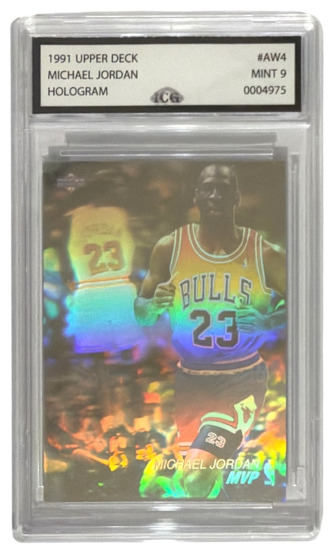 1991 Upper Deck Hologram Michael Jordan | No. AW4 | Graded 9 (1 of 2)