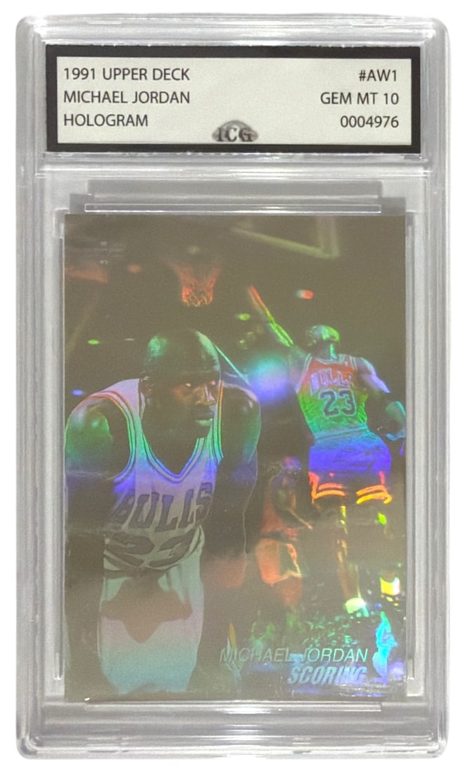 1991 Upper Deck Hologram Michael Jordan | No. AW1 | Graded 10 (1 of 2)