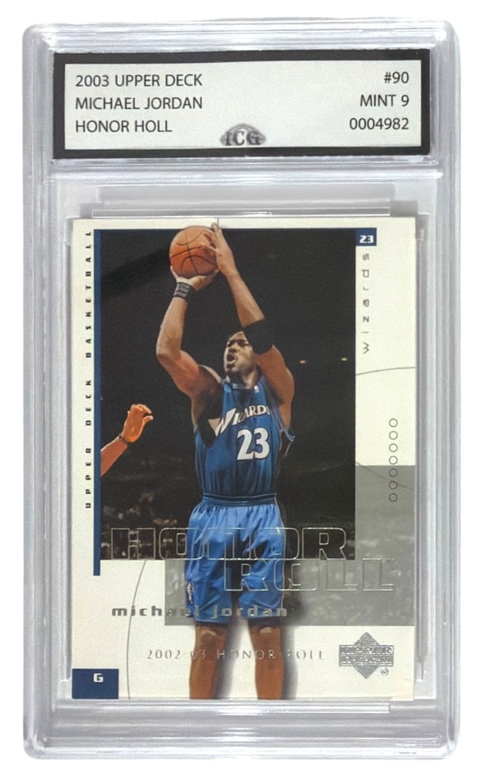 2003 Upper Deck Honor Holly. Michael Jordan | No. 90 | Graded 9: 2003 Upper Deck Honor Holl. Michael Jordan | No. 90 | Graded 9
