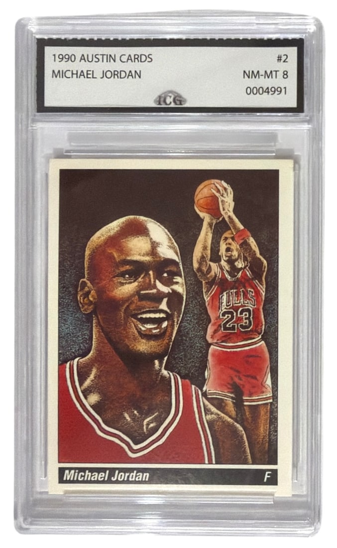 1990 Auston Cards Michael Jordan | No. 2 | Graded 8 (1 of 2)