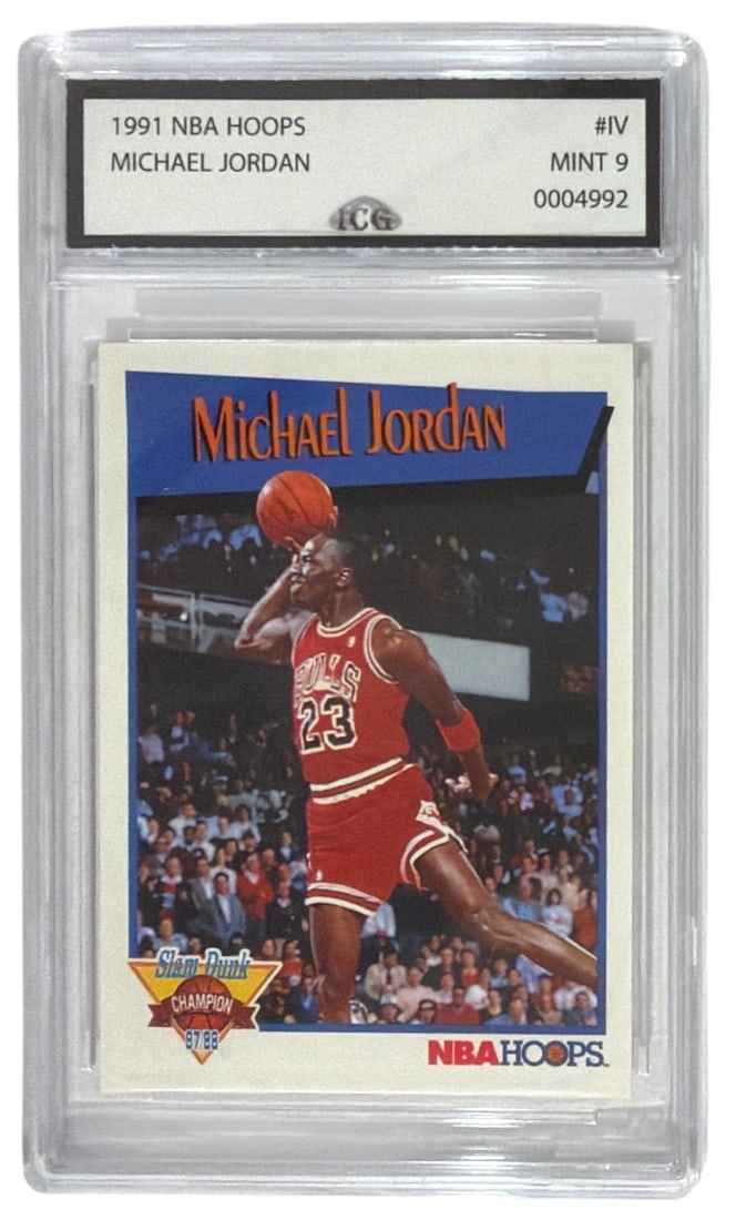 1991 NBA Hoops Michael Jordan | No. IV | Graded 9 (1 of 2)