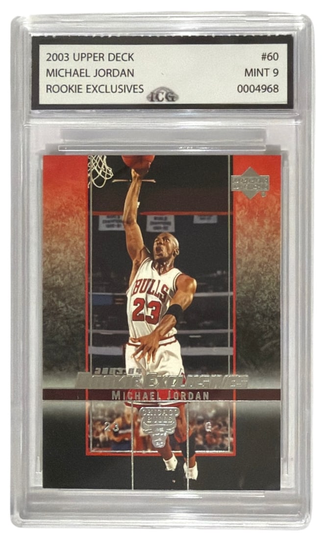 2003 Upper Deck Rookie Exclusives Michael Jordan | No. 60 | Graded 9 (1 of 2)
