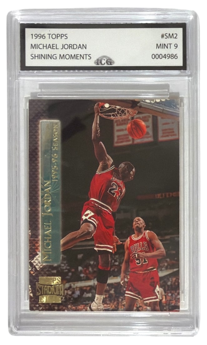 1996 Topps Shining Moments Michael Jordan | No. SM2 | Graded 9 (1 of 2)
