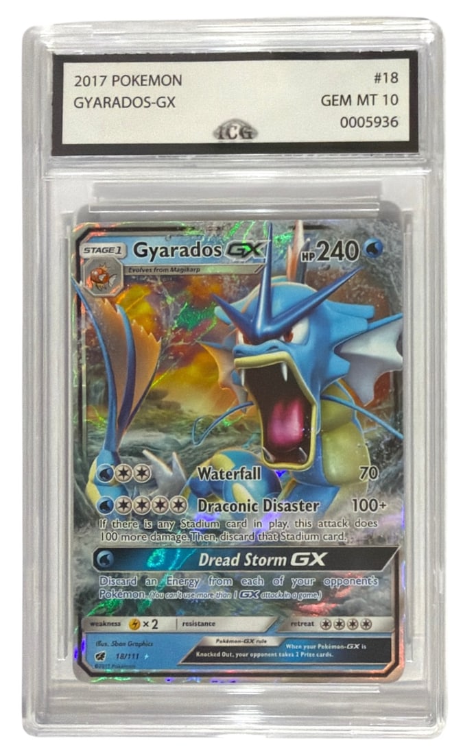 2017 Pokemon Gyarados GX | No. 18 | Graded 10 (1 of 2)