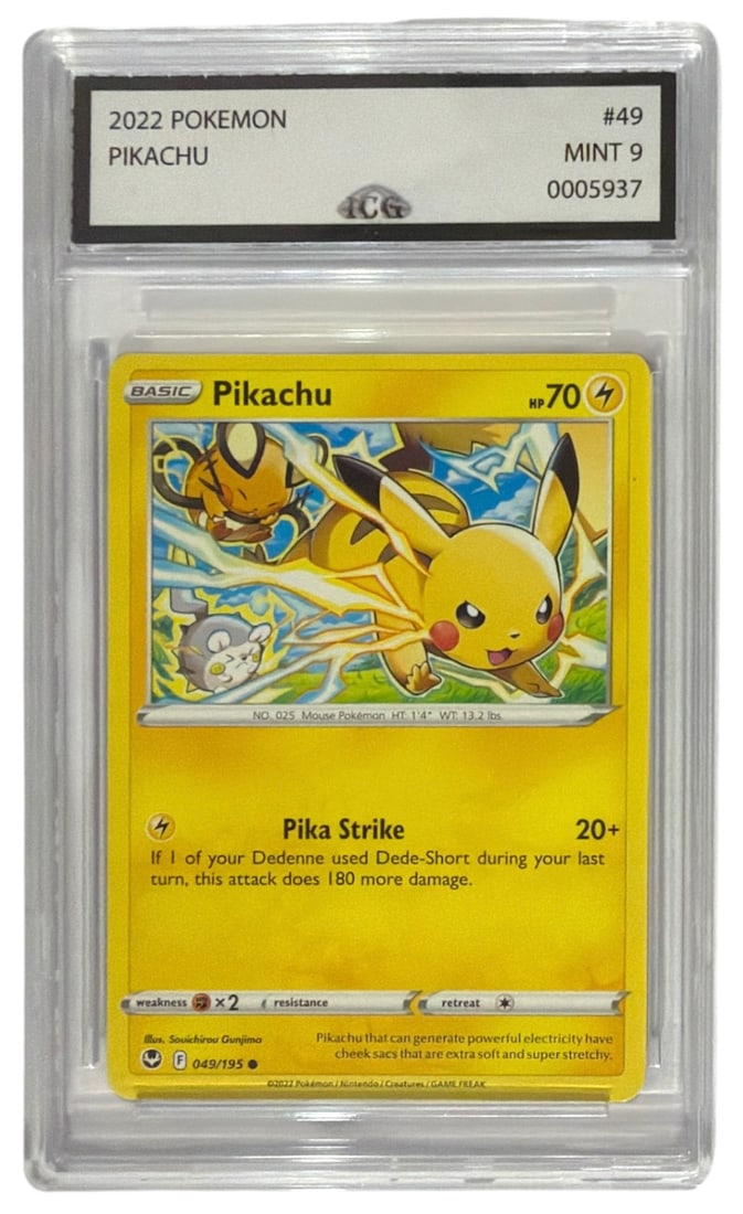 2022 Pokemon Pikachu | No. 49 | Graded 9 (1 of 2)