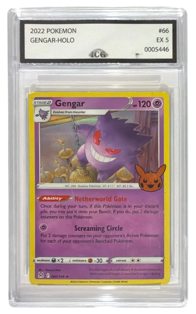 2022 Pokemon Gengar HOLO | No. 66 | Graded 5 (1 of 2)