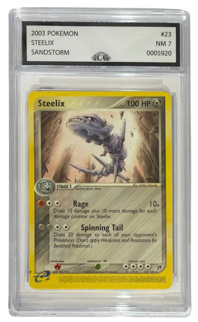 2003 Pokemon EX Sandstorm Steelix | No. 23 | Graded 7 (1 of 2)