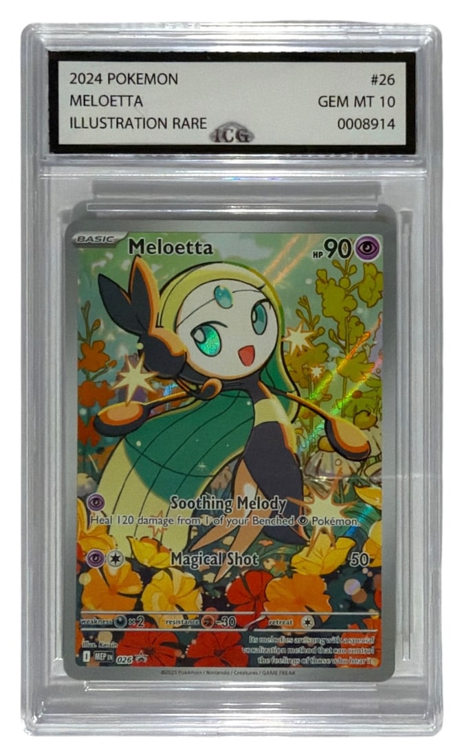2024 Pokemon Illustration RARE Meloetta | No. 26 | Graded 10 (1 of 2)