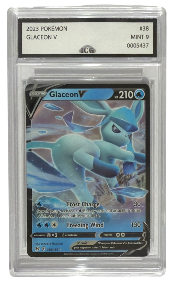2023 Pokemon Glaceon V | No. 38 | Graded 9 (1 of 2)