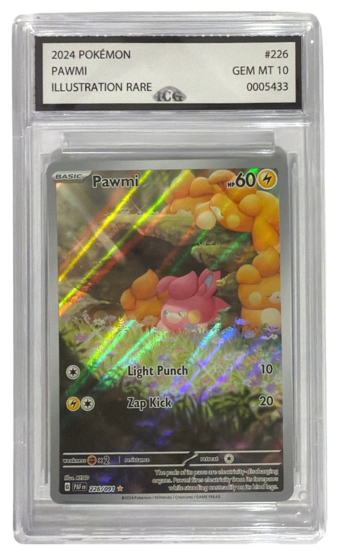 2024 Pokemon Illustration RARE Pawmi | No. 226 | Graded 10: 2024 Pokemon Illustration RARE Pawmi | No. 226 | Graded 10