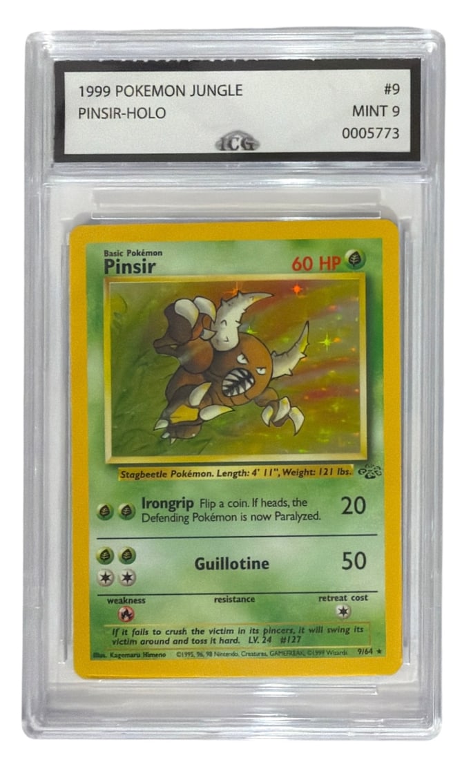 1999 Pokemon Jungle Set Pinsir HOLO | No. 9 | Graded 9 (1 of 2)