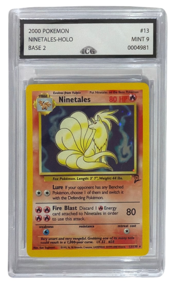 2000 Pokemon Base Set 2 Ninetales HOLO | No. 13 | Graded 9 (1 of 2)